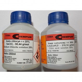 MMS 250 ml + kwas cytrynowy CZDA 50%, BIO-Vitalizowane