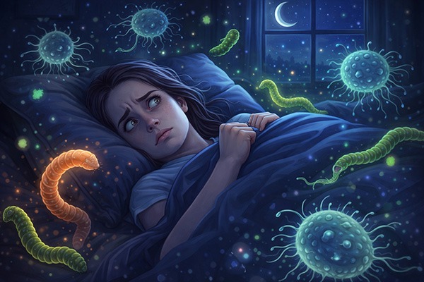 Bezsenność - Pasożyty Są Aktywne Nocą!